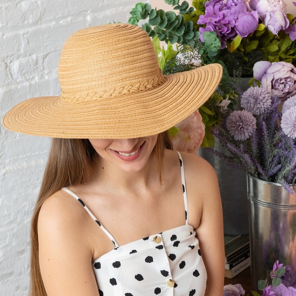 INC Mixed Braid Floppy Hat NWT - Picture 2 of 3